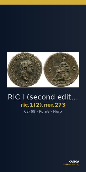 RIC I (second edition) Nero 273 — CANOA