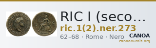 RIC I (second edition) Nero 273 — CANOA