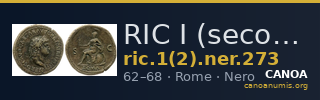 RIC I (second edition) Nero 273 — CANOA