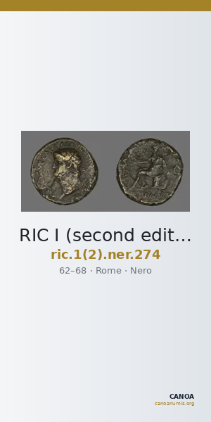 RIC I (second edition) Nero 274 — CANOA