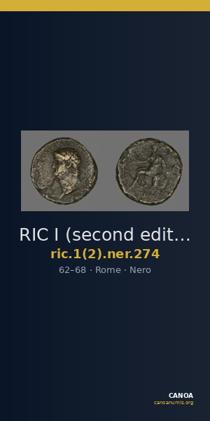 RIC I (second edition) Nero 274 — CANOA
