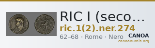 RIC I (second edition) Nero 274 — CANOA