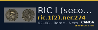 RIC I (second edition) Nero 274 — CANOA