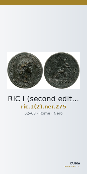 RIC I (second edition) Nero 275 — CANOA