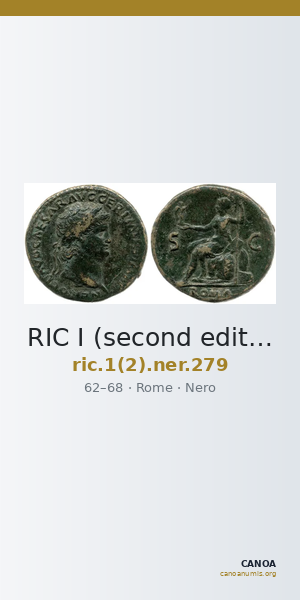 RIC I (second edition) Nero 279 — CANOA