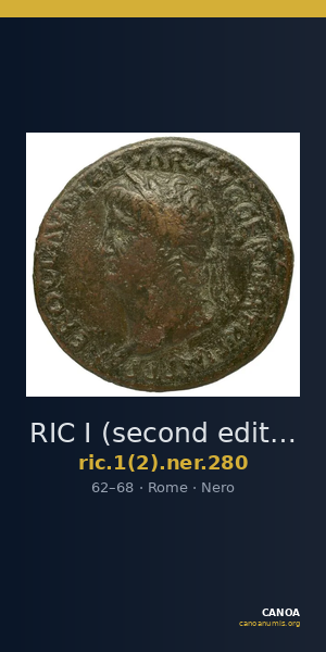 RIC I (second edition) Nero 280 — CANOA