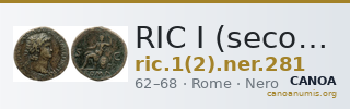 RIC I (second edition) Nero 281 — CANOA