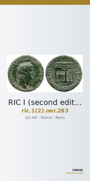 RIC I (second edition) Nero 283 — CANOA