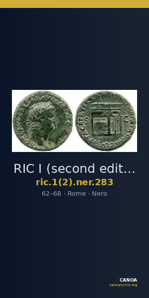 RIC I (second edition) Nero 283 — CANOA
