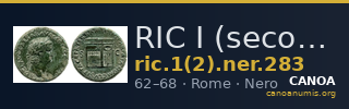 RIC I (second edition) Nero 283 — CANOA
