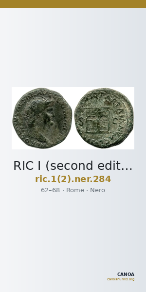 RIC I (second edition) Nero 284 — CANOA