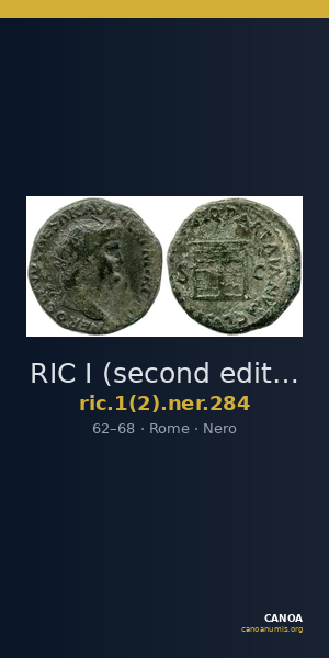 RIC I (second edition) Nero 284 — CANOA