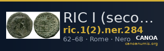 RIC I (second edition) Nero 284 — CANOA
