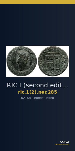 RIC I (second edition) Nero 285 — CANOA
