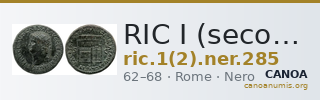 RIC I (second edition) Nero 285 — CANOA