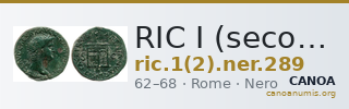 RIC I (second edition) Nero 289 — CANOA