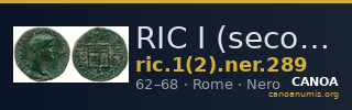 RIC I (second edition) Nero 289 — CANOA