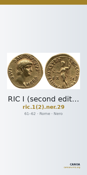 RIC I (second edition) Nero 29 — CANOA