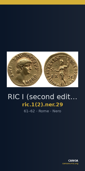 RIC I (second edition) Nero 29 — CANOA