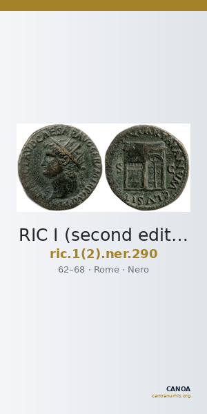 RIC I (second edition) Nero 290 — CANOA