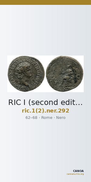 RIC I (second edition) Nero 292 — CANOA