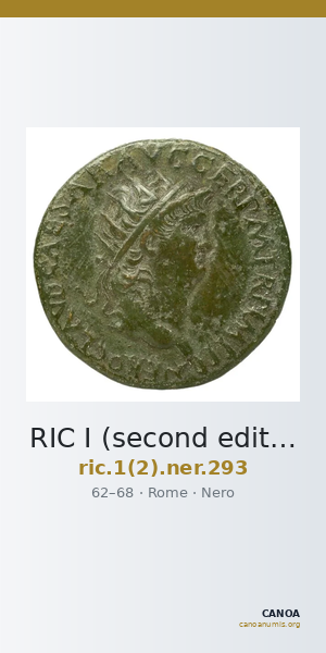 RIC I (second edition) Nero 293 — CANOA