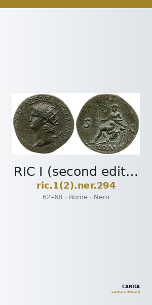 RIC I (second edition) Nero 294 — CANOA