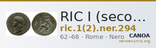 RIC I (second edition) Nero 294 — CANOA