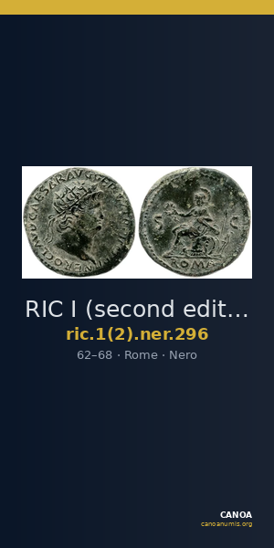 RIC I (second edition) Nero 296 — CANOA