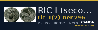 RIC I (second edition) Nero 296 — CANOA