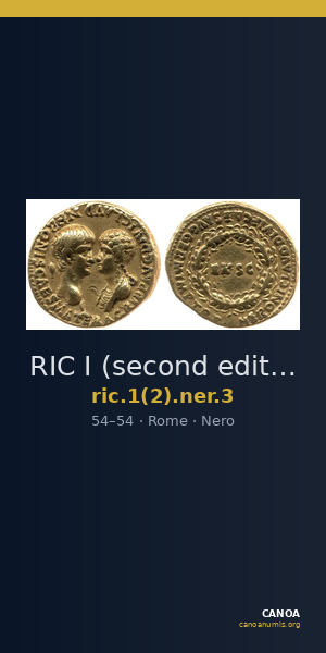 RIC I (second edition) Nero 3 — CANOA