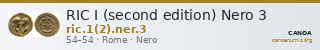 RIC I (second edition) Nero 3 — CANOA