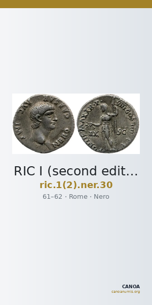 RIC I (second edition) Nero 30 — CANOA