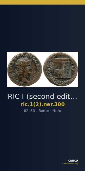 RIC I (second edition) Nero 300 — CANOA