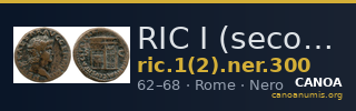 RIC I (second edition) Nero 300 — CANOA