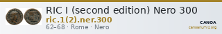 RIC I (second edition) Nero 300 — CANOA