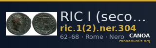 RIC I (second edition) Nero 304 — CANOA