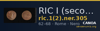 RIC I (second edition) Nero 305 — CANOA