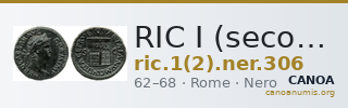 RIC I (second edition) Nero 306 — CANOA