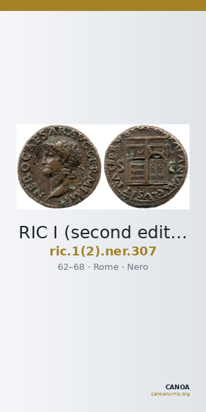 RIC I (second edition) Nero 307 — CANOA