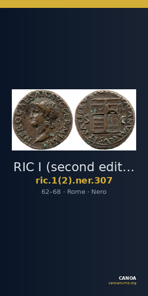 RIC I (second edition) Nero 307 — CANOA