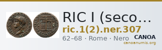 RIC I (second edition) Nero 307 — CANOA