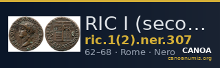 RIC I (second edition) Nero 307 — CANOA