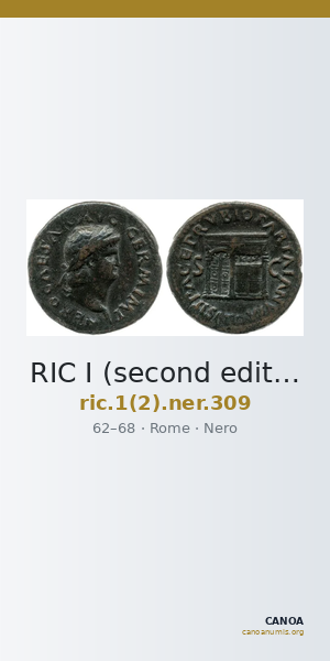 RIC I (second edition) Nero 309 — CANOA