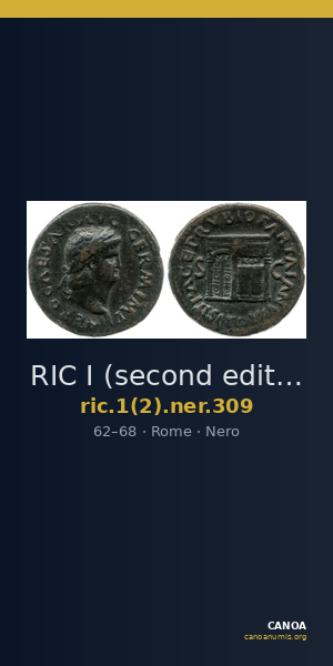 RIC I (second edition) Nero 309 — CANOA