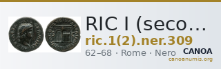RIC I (second edition) Nero 309 — CANOA