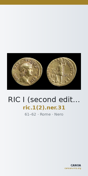 RIC I (second edition) Nero 31 — CANOA