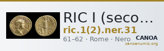 RIC I (second edition) Nero 31 — CANOA