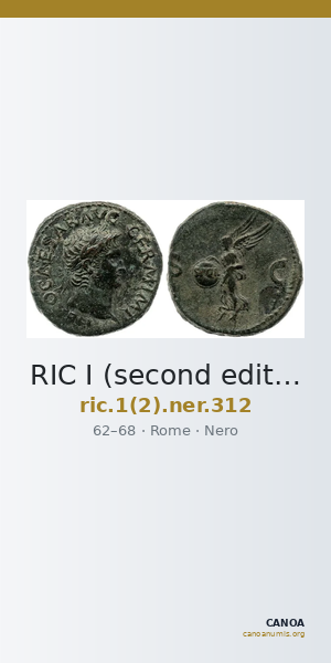 RIC I (second edition) Nero 312 — CANOA