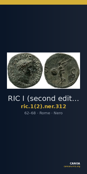RIC I (second edition) Nero 312 — CANOA